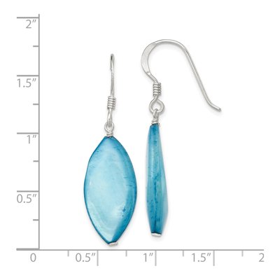 Sterling Silver Mother of Pearl Dangle Earrings – view 4