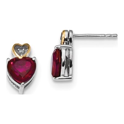 Sterling Silver Diamond Dangle Earrings