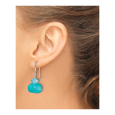Sterling Silver Crystal Dangle Earrings – view 4