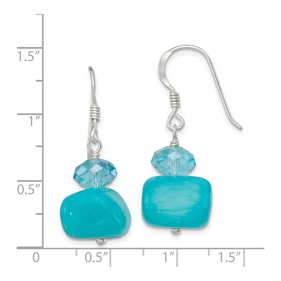 Sterling Silver Crystal Dangle Earrings – view 5