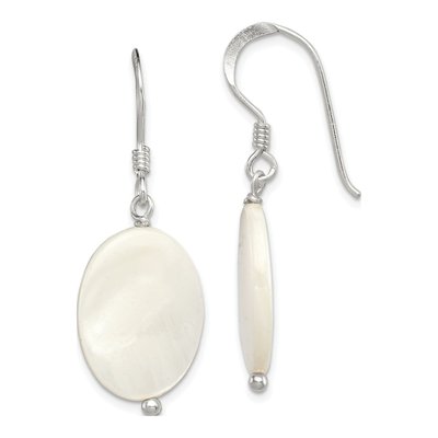 Sterling Silver Mother of Pearl Dangle Earrings