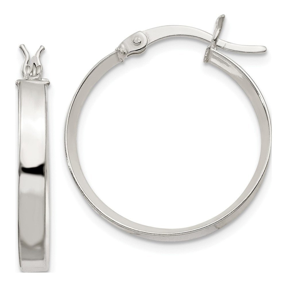 Sterling Silver 20mm Hoop Earrings
