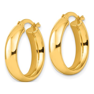 Gold-Plated Sterling Silver 20mm Hoop Earrings – view 3