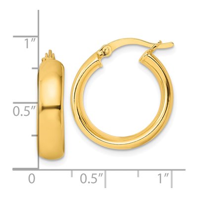 Gold-Plated Sterling Silver 20mm Hoop Earrings – view 5