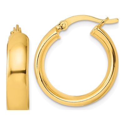 Gold-Plated Sterling Silver 20mm Hoop Earrings