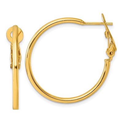 Gold-Plated Sterling Silver 30mm Hoop Earrings