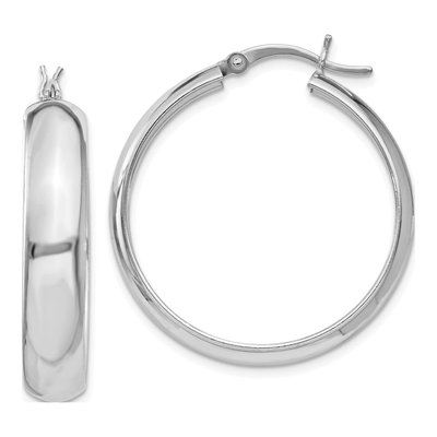 Sterling Silver 26mm Hoop Earrings