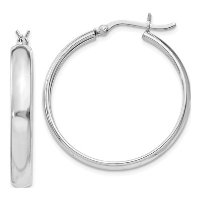Sterling Silver 26mm Hoop Earrings