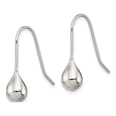 Sterling Silver Teardrop Threader Earrings – view 3