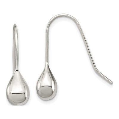 Sterling Silver Teardrop Threader Earrings