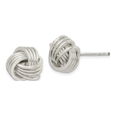 Sterling Silver Knot Stud Earrings