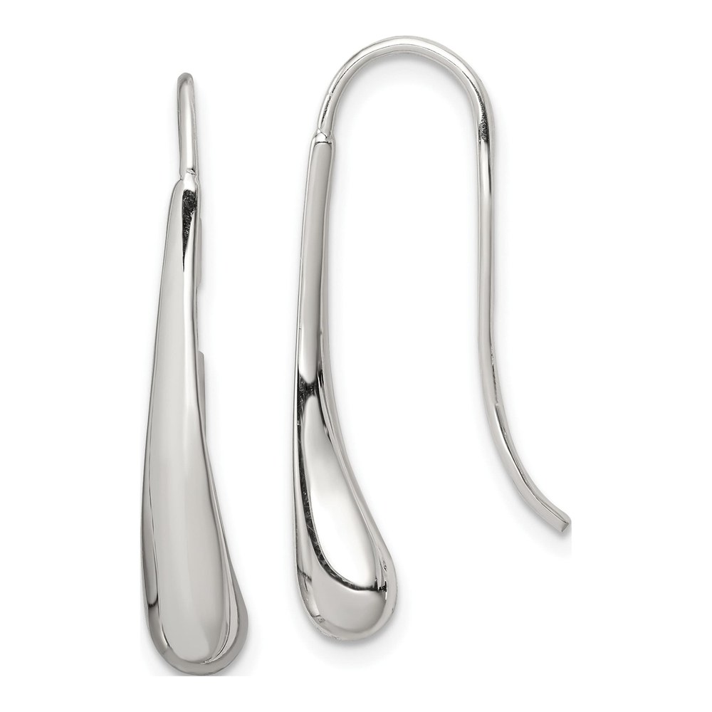Sterling Silver Teardrop Threader Earrings