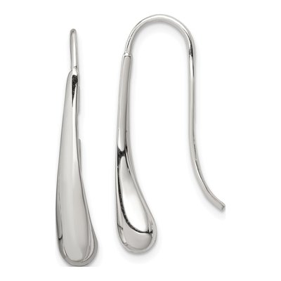 Sterling Silver Teardrop Threader Earrings