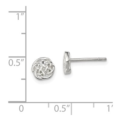 Sterling Silver Celtic Knot Stud Earrings – view 5