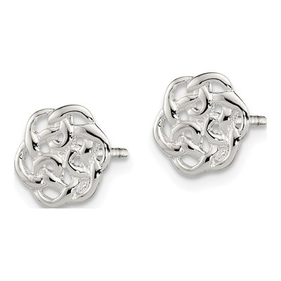 Sterling Silver Celtic Knot Stud Earrings – view 3