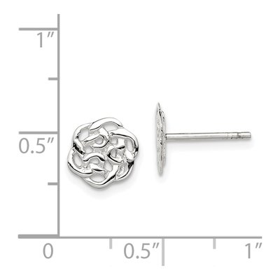 Sterling Silver Celtic Knot Stud Earrings – view 5