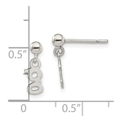 Sterling Silver Letter G Dangle Earrings – view 5