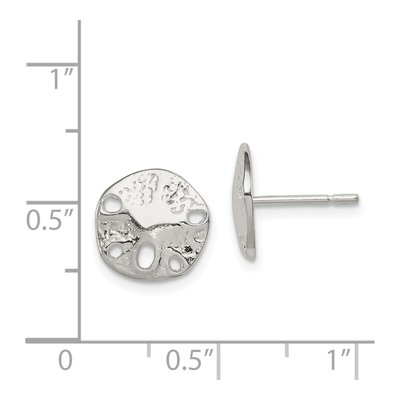 Sterling Silver Sand Dollar Mini Stud Earrings – view 5