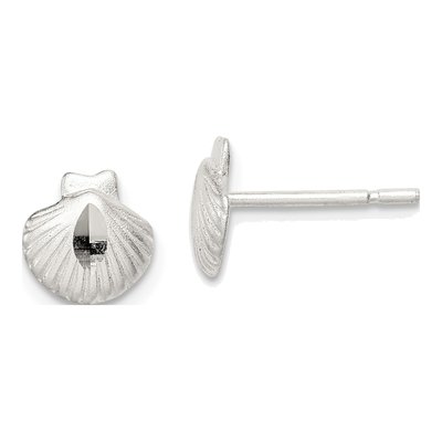 Sterling Silver Shell Mini Stud Earrings
