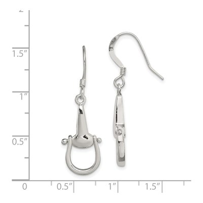 Sterling Silver Stirrup Dangle Earrings – view 5