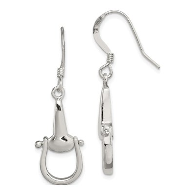 Sterling Silver Stirrup Dangle Earrings