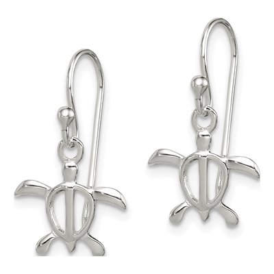 Sterling Silver Turtle Dangle Earrings – view 3