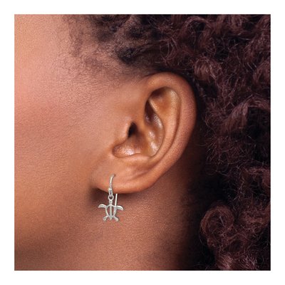 Sterling Silver Turtle Dangle Earrings – view 4