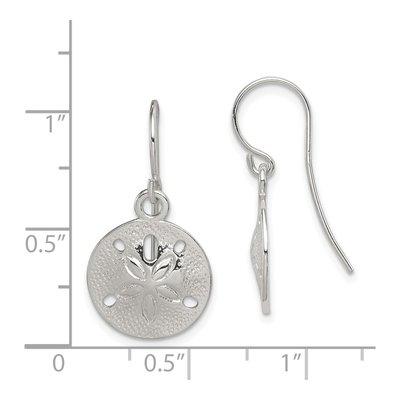 Sterling Silver Sand Dollar Dangle Earrings – view 5