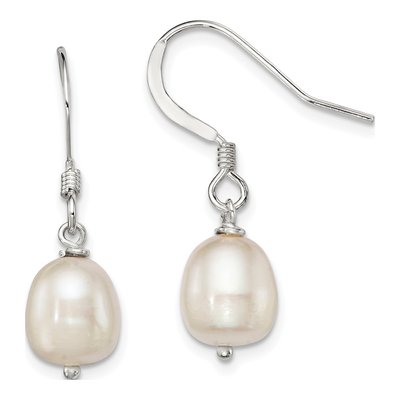Sterling Silver Freshwater Cultured Pearl Dangle Earrings