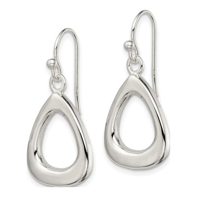 Sterling Silver Triangle Dangle Earrings – view 3