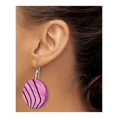 Sterling Silver Mother of Pearl Dangle Earrings – view 3
