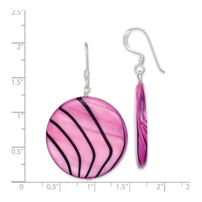 Sterling Silver Mother of Pearl Dangle Earrings – view 4
