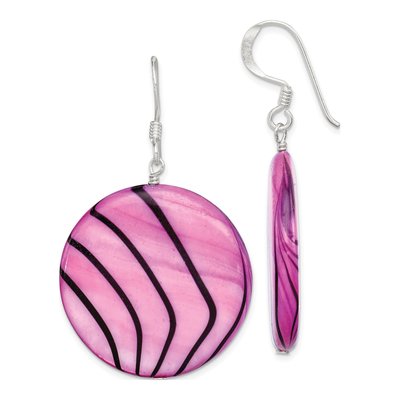 Sterling Silver Mother of Pearl Dangle Earrings