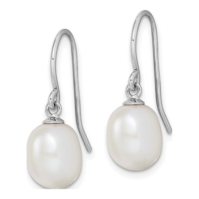 Sterling Silver Freshwater Cultured Pearl Dangle Earrings – view 3