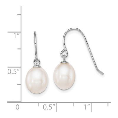 Sterling Silver Freshwater Cultured Pearl Dangle Earrings – view 5