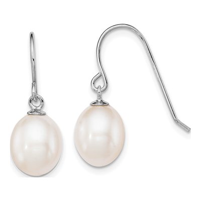 Sterling Silver Freshwater Cultured Pearl Dangle Earrings