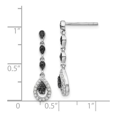 Sterling Silver 1/5 ct tw Diamond Dangle Earrings – view 5