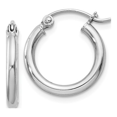 Sterling Silver 17mm Hoop Earrings