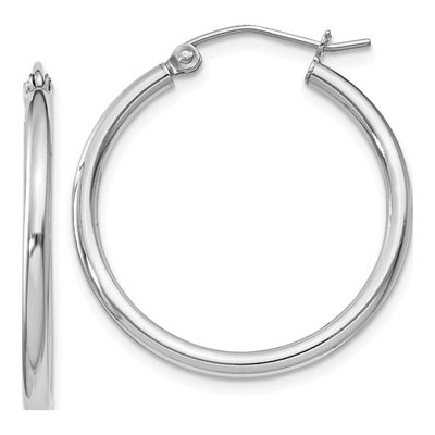 Sterling Silver 27mm Hoop Earrings