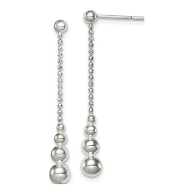 Sterling Silver Teardrop Dangle Earrings