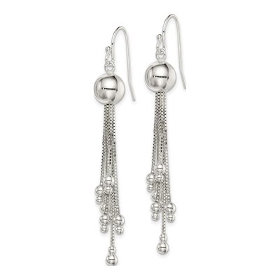 Sterling Silver Shepherd Hook Dangle Earrings – view 3