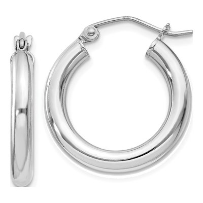 Sterling Silver 21mm Hoop Earrings