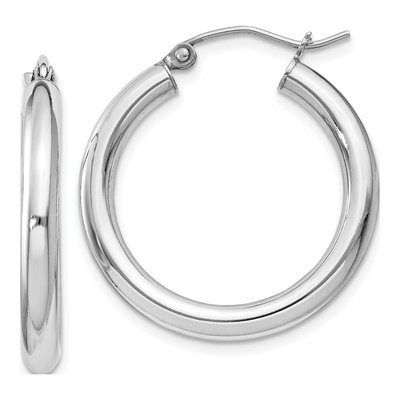 Sterling Silver 27mm Hoop Earrings