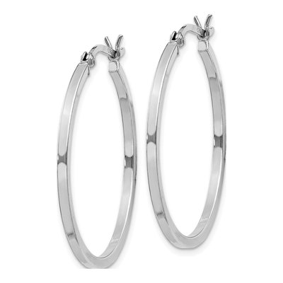 Sterling Silver 30mm Hoop Earrings – view 3