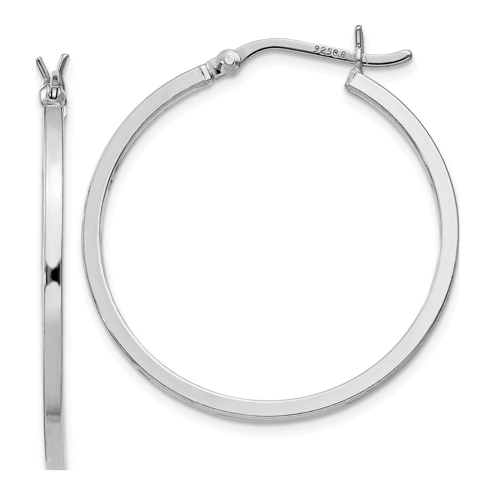 Sterling Silver 30mm Hoop Earrings