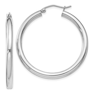 Sterling Silver 36mm Hoop Earrings