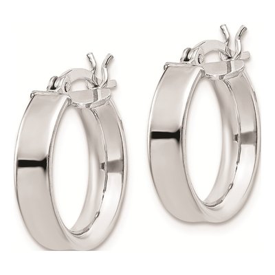Sterling Silver 16mm Hoop Earrings – view 3