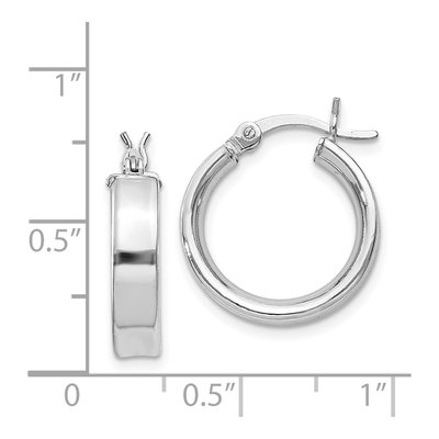 Sterling Silver 16mm Hoop Earrings – view 5