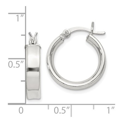 Sterling Silver 16mm Hoop Earrings – view 5
