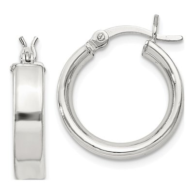 Sterling Silver 16mm Hoop Earrings